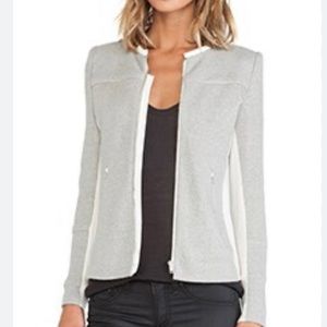 IRO ‘Clever’ Knit Jacket 38/6 Gray/Ivory